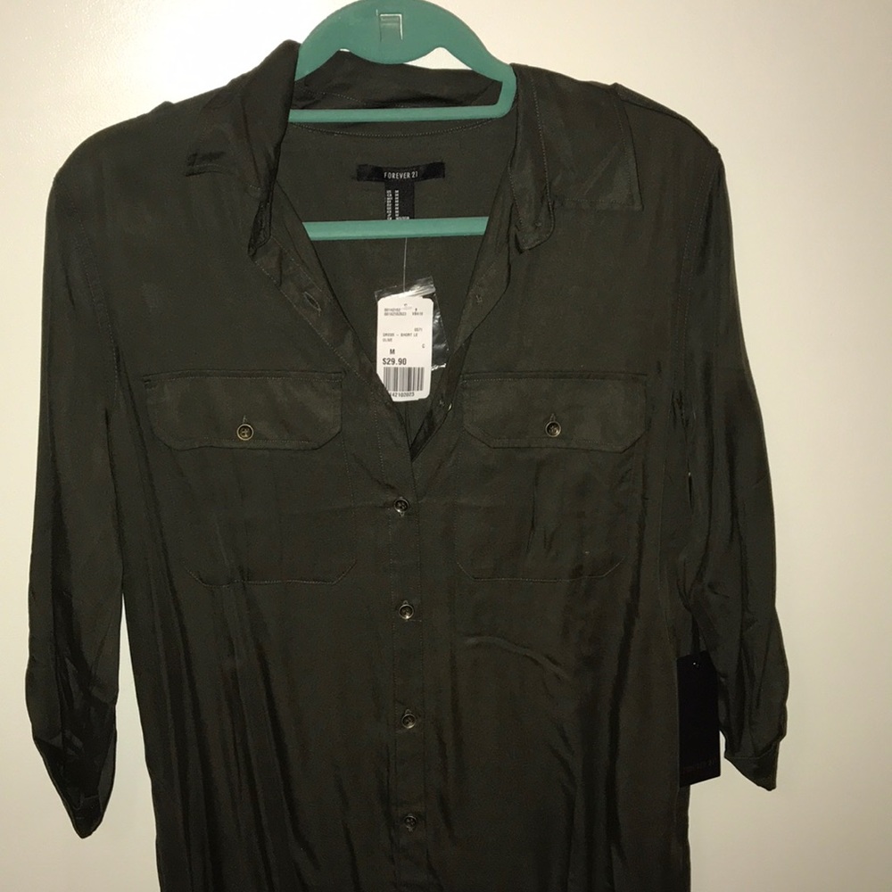 Olive Green Dress